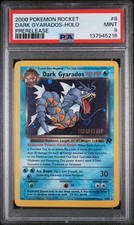 Pokemon Team Rocket Dark Gyarados #8 Prerelease Holo PSA 9 THICK SWIRL NEW CERT picture