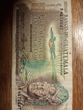Q0.50 CINCUENTA CENTAVOS DE QUETZAL NOTE  picture