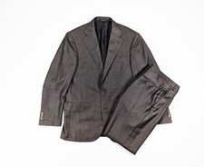 Corneliani Leader Brown Super 110s Wool Suit Size 38R picture