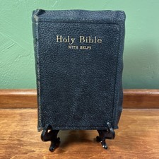 1901 HOLY BIBLE With HELPS, AMERICAN STANDARD VERSION PRONOUNCING NELSON Antique picture
