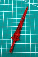 Custom Resin Red Lantern Corp Long Sword constuct for 6in. figure picture