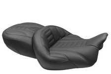Mustang 1 Piece Deluxe Super Touring Seat Black Harley FLRT/FLTRT 15-25 79598 picture