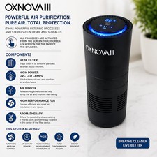 OXNOVA Portable Air Purifier HEPA UVC Ionizer PM2.5 Sensor freshener  Home Car picture