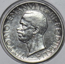 Italy 1928 R 5 Lire Eagle animal 295957 combine shipping picture