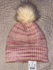 J. Crew Pink Beanie Pom Pom Winter Hat New With Tag $49.50 Price Retail OS picture
