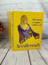vtg 1975 lee Wards complete library of Needlecraft vol 1 hardcover retro granny picture