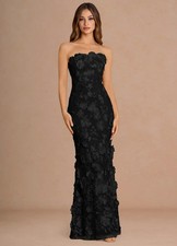 Azazie - Della Black Maxi Dress NWT picture
