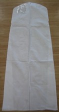 NEW BREATHABLE WHITE PROM WEDDING DRESS STORAGE GARMENT BAG  picture