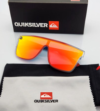 Quiksilver SciFi Shield Sunglasses USA Red White Blue Frame Orange Mirror NIB picture