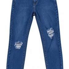 Fashion-nova Women's Blue and Navy Jeans picture