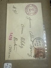 1906 Boston military duplex killer 10¢ Scott 307 perfect center $95 BIN picture