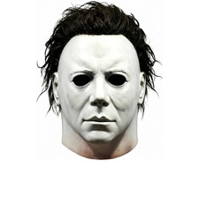 Michael Myers Mask Halloween Horror Cosplay Costume Scar Latex Mask for Adults picture