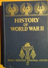 Vintage 1945 History of World War II Armed Services Memorial Edition - VG picture