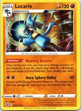 Pokemon TCG Lucario 079/172 SWSH09: Brilliant Stars Holo Rare English NM picture