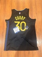 Stephen Curry Golden State Warriors #30 Signed NBA Basketball Jersey BAS picture