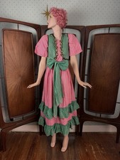 Antique 1910s 1920s Halloween Gypsy Dress Vest Costume  picture