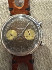 Huge Price Reduction Stunning Vintage VANTAGE Chronograph w/Tropical Dial picture