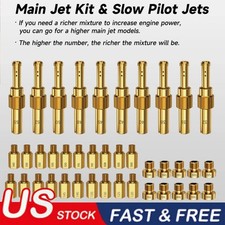 40Pcs Carburetor Jet Kit for PWK Keihin OKO CVK KOSO Crab,Pilot and Main Jets picture