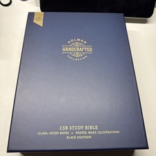 CSB Study Bible, Holman Handcrafted Collection, Black Premium Goatskin picture