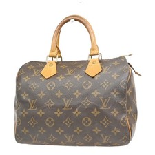LOUIS VUITTON Speedy 25 Travel Hand Bag Monogram Leather Brown M41528 32MA900 picture