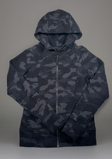 Lululemon Hoodie Women Size 8 Black Camo Full Zip Define Jacket Thumbholes picture