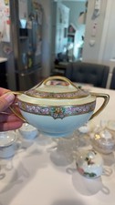 Vintage Noritake Hand-Painted Sugar Bowl with Lid picture