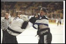 Defenseman Sean O''Donnell Los Angeles Kings and Brantt Myhres Tam- Old Photo picture