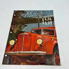 1946 Mack LJ & LJT Truck Original Sales Brochure Canadian Dealer Stamp picture