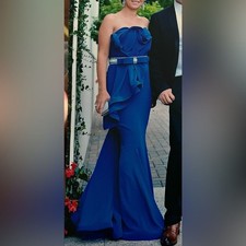 Jovani strapless evening dress picture