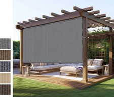 Outdoor Roller Shade Exterior Cordless Patio Sun Blinds Porch Privacy Roll Up picture