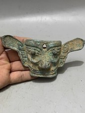 China Old Bronze, be unearthed collectibles,From Countryside Orcish Mask Statue picture