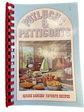 Cookbook Square Dancer's Favorite Recipes Book 1986 Potlucks Petticoats Vintage picture