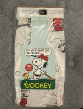 NWT Jockey Men's Briefs Size 36 Peanuts Snoopy Late 80’s The Flying Ace Design picture
