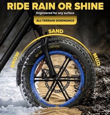 ULTRAVERSE 20x4 EBike Fat Tire Robust, HighPerformance 20inch Fat Tyre Open Box picture