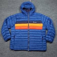 Cotopaxi Fuego Jacket Mens 2XL Blue Hooded Down Puffer Insulated Full Zip Hiking picture