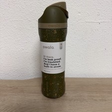 Owala FreeSip 24 oz Wallflower Green Floral Special Edition Water Bottle NEW picture