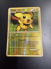 Pokemon Pichu Reverse Holo Rare Card 28/123 HeartGold SoulSilver picture