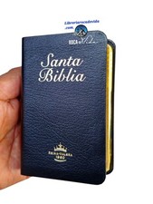 BIBLIA MINI BOLSILLO IMI PIEL NEGRO REINA VALERA 1960 CANTO DORADO picture