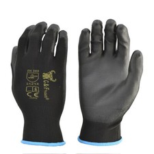 Men's Work Gloves 12 Pair, Lightweight Poly Grip, General Purpose, Sizes M-XXL picture