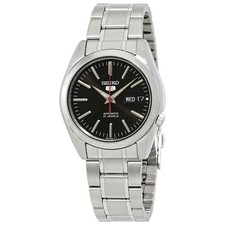 Seiko Series 5 Automatic Black Dial Men's Watch SNKL45 picture