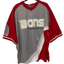 Vtg Don Dons International 75 Jersey Shirt Gray Colorblock 2XL Sportswear picture