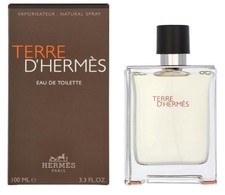 HERMES Terre D'hermes 3.3oz - 100ml Men's Eau de Toilette Spray - New Sealed Box picture