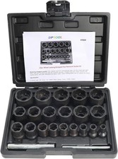 22 Piece Bolt Nut Extractor Set, 1/2