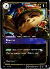 TEEMO - SCOUT 197/298 PROMO RIFTBOUND PROMOTIONAL CARDS NM picture