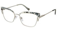 NEW Betsey-Johnson REMIX Eyeglasses Sil 100% AUTHENTIC picture