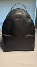 Michael Kors Sheila Medium Black Backpack Gold Hardware 35F3G6HB6L picture