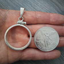 bizel de plata 925 para moneda de 1 OZ  Moneda Centenario 35.7mm. 