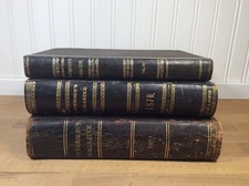 Lot of 3 Peterson's Magazines 1881 1870 1855?, Vintage Hardcovers, Plates picture