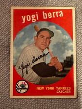 1959 Topps  #180 Yogi Berra Excellent Condition. Nicely Centered picture