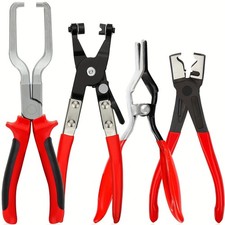 4pcs Hose Clamp Pliers Set Fuel Oil Pipe Removal Tool Car Repair picture